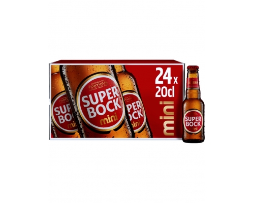 Super Bock Mini Lager Beer 24 x 0,20 L