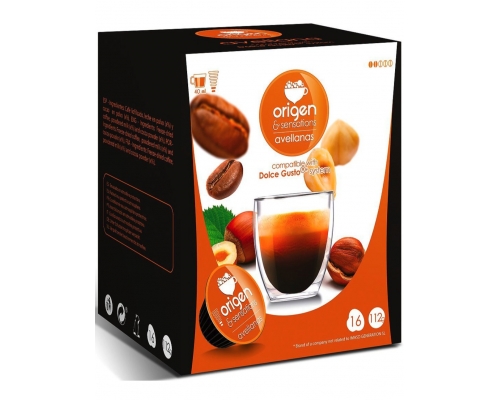 Origen & Sensations Dolce Gusto * Hazelnuts Coffee Pods 16 Un