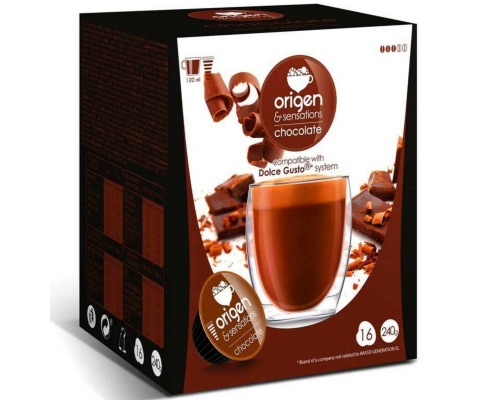 Origen & Sensations Dolce Gusto * Hot Chocolate Pods 16 Un