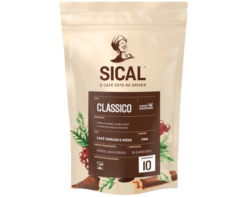 Sical Classico 5 Estrelas Medium Ground Coffee 250 Gr