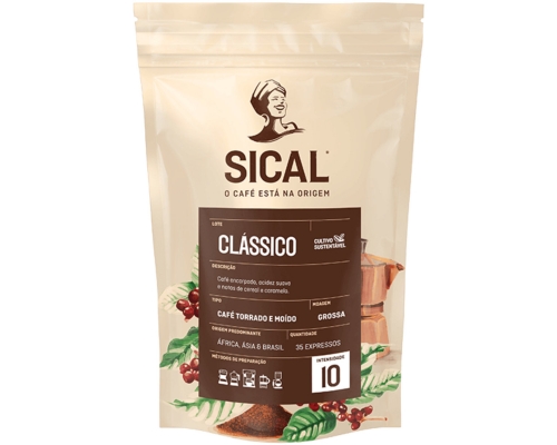 Sical Classico 5 Estrelas Coarse Ground Coffee 250 Gr