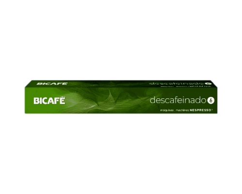 Bicafé Nespresso * Decaffeinated Coffee Pods 10 Un