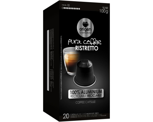 Origen & Sensations Nespresso * Ristretto Aluminum Coffee Pods 20 Un
