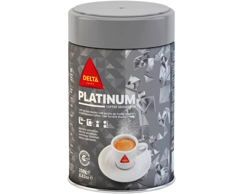 Delta Platinum Ground Roasted Coffee 250 Gr