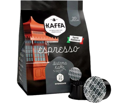 Kaffa Espresso Italian Roast Coffee Pods 20 Un