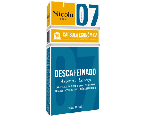 Nicola Nespresso * Decaffeinated Coffee Pods 10 Un