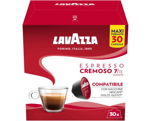 Café Capsules Lavazza Espresso Cremoso Compatible Dolce Gusto * 30 Un