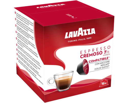Café Capsules Lavazza Espresso Cremoso Compatible Dolce Gusto * 16 Un