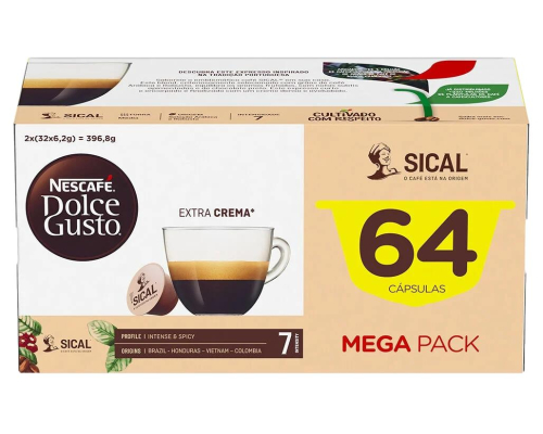 Nescafé Dolce Gusto Sical Coffee Pods 64 Un (2 x 32 Un)