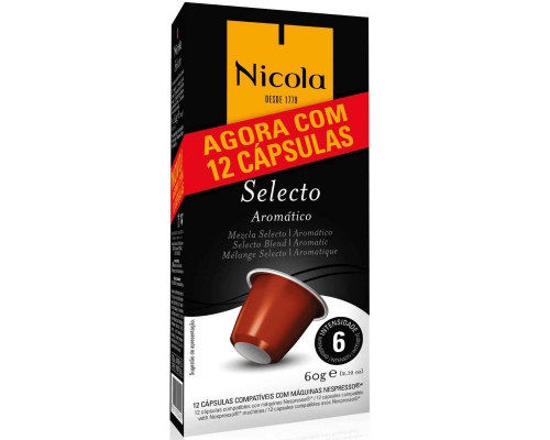 18/12/2022 - Nicola Nespresso * Selecto Coffee Pods 12 Un