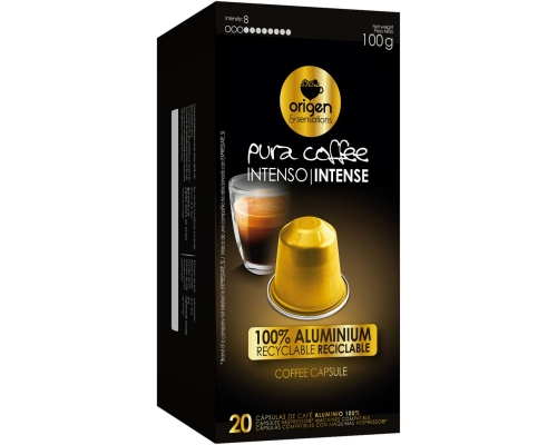 Café Capsules Aluminum Nespresso * Intense Origen & Sensations 10 Un