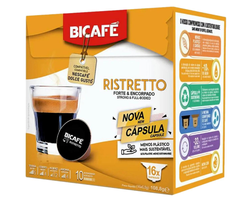 Café Capsules Dolce Gusto * Ristretto Bicafé 16 Un