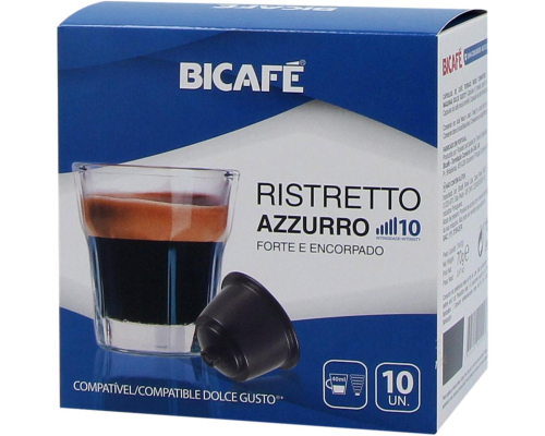 Bicafé Dolce Gusto * Ristretto Azzurro Coffee Pods 10 Un