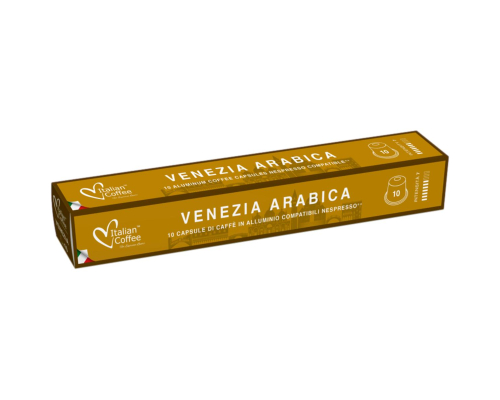 Italian Coffee Nespresso * Venezia Arabica Aluminum Coffee Pods 10 Un
