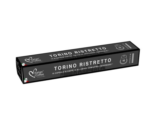 Italian Coffee Nespresso * Torino Ristretto Aluminum Coffee Pods 10 Un