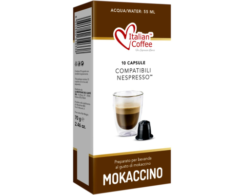 Italian Coffee Nespresso * Mokaccino Pods 10 Un