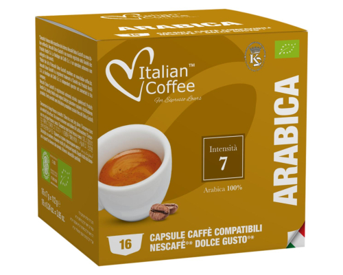 Italian Coffee Dolce Gusto * Arabica Coffee Pods 16 Un