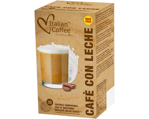 Italian Coffee Dolce Gusto * Café Au Lait Pods 30 Un