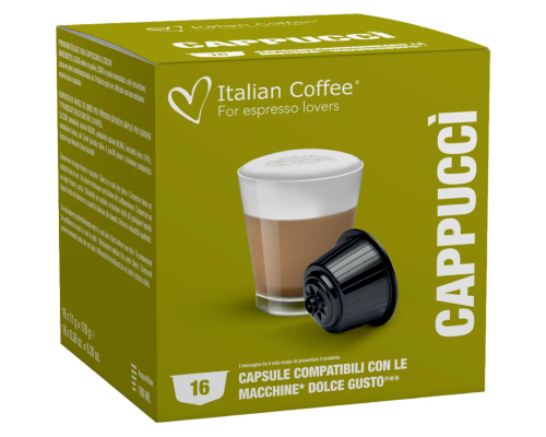 Italian Coffee Dolce Gusto * Cappuccino Pods 16 Un