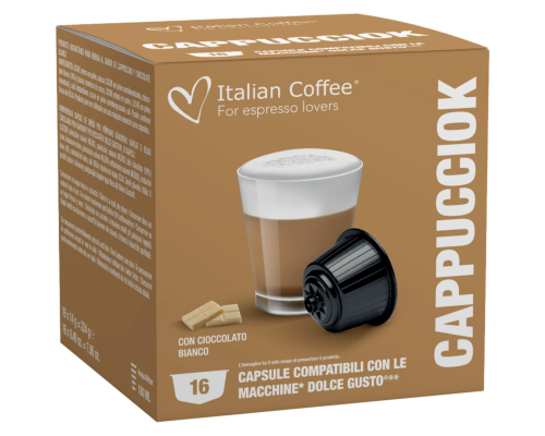 Italian Coffee Dolce Gusto * White Chocolate Cappuccino Pods 16 Un