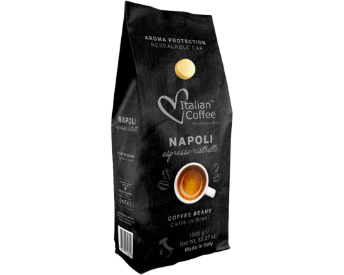Italian Coffee Napoli Espresso Ristretto Coffee Beans 1 Kg