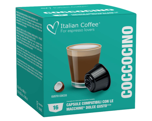 Capsules Dolce Gusto * Mokaccino et Noix de Coco Italian Coffee 16 Un
