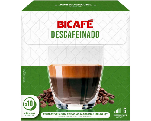 Bicafé Delta Q * Decaffeinated Coffee Pods 10 Un