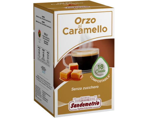 Orge en Dosette ESE Aromatisée au Caramel Sandemetrio 18 Un (À consommer de préférence avant le 30/06/2024)