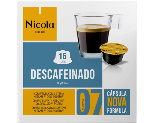 Café Capsules Dolce Gusto * Descafeinado Nicola 16 Un