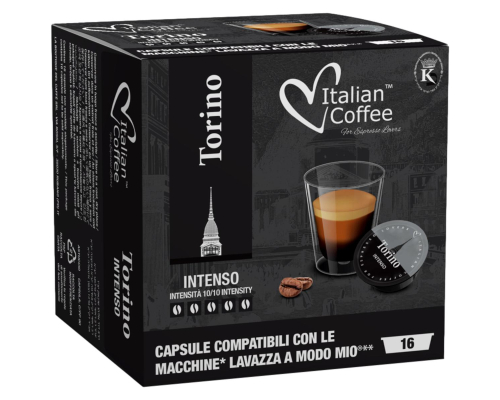 Italian Coffee Lavazza A Modo Mio * Intenso Torino Coffee Pods 16 Un