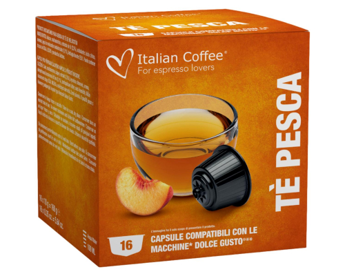 Italian Coffee Dolce Gusto * Peach Tea Pods 16 Un
