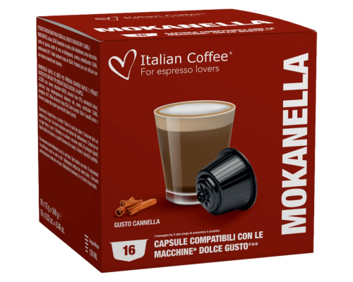 Capsules Dolce Gusto * Mokaccino à la Cannelle Italian Coffee 16 Un