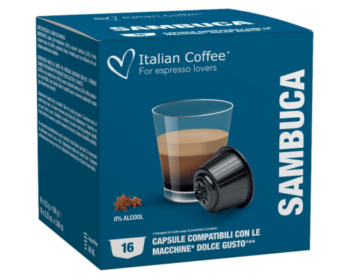 Italian Coffee Dolce Gusto * Sambuca Pods 16 Un