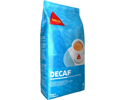 Delta Decaf Decaffeinated Coffee Beans 500 Gr