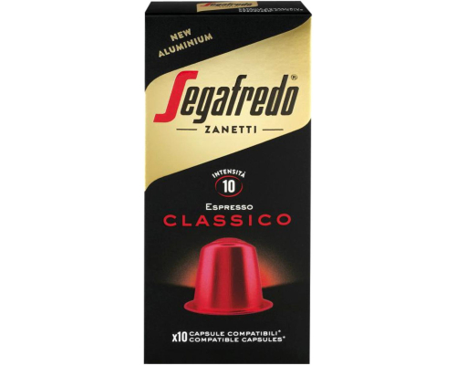 Segafredo Nespresso * Classico Aluminum Coffee Pods 10 Un