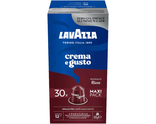 Lavazza Nespresso * Crema e Gusto Ricco Aluminum Coffee Pods 30 Un