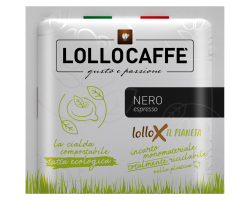 Lollo Caffè Nero Espresso Coffee ESE Espresso Pods 100 Un