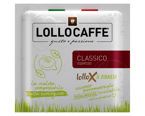 Lollo Caffè Classico Espresso Coffee ESE Espresso Pods 100 Un