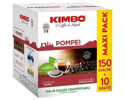 Kimbo Pompei Coffee ESE Espresso Pods 150 + 10 Un