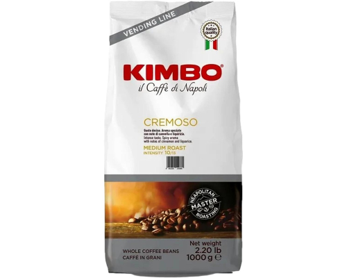 Kimbo Cremoso Coffee Beans 1 Kg