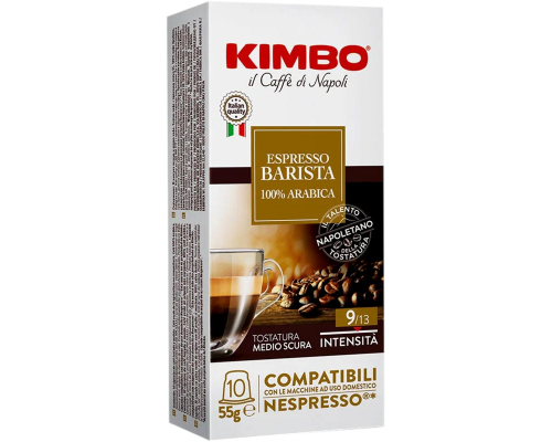 Kimbo Nespresso * Barista Coffee Pods 10 Un