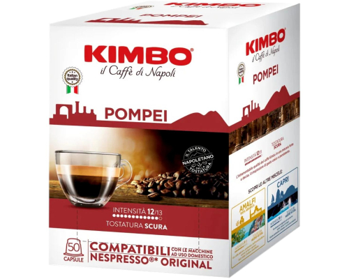 Café Capsules Nespresso * Pompei Kimbo 50 Un