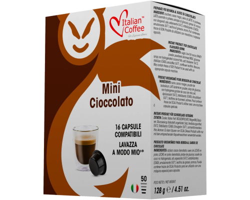 Capsules Chocolat Compatible Lavazza A Modo Mio Italian Coffee 16 Un