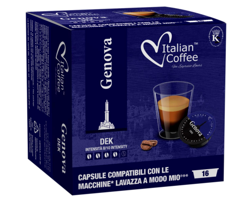 Café Capsules Lavazza A Modo Mio Dek Genova Italian Coffee 16 Un