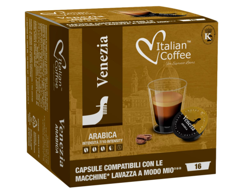 Italian Coffee Lavazza A Modo Mio * Arabica Venezia Coffee Pods 16 Un