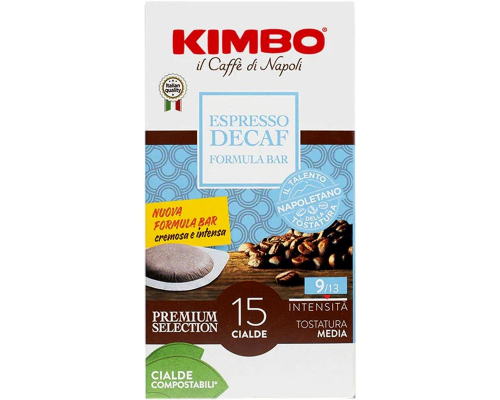 Kimbo Espresso Decaf Coffee ESE Espresso Pods 15 Un
