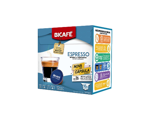 Café Capsules Dolce Gusto * Espresso Bicafé 16 Un  (À consommer de préférence avant le 30/06/2024)