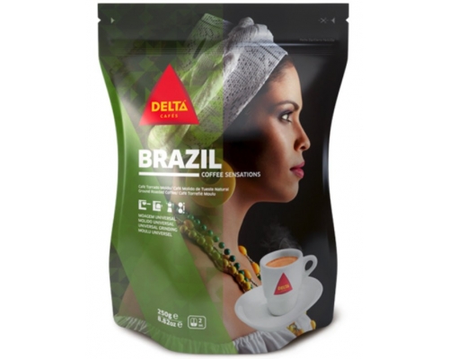 Delta Brazil Ground Roasted Coffee 220 Gr