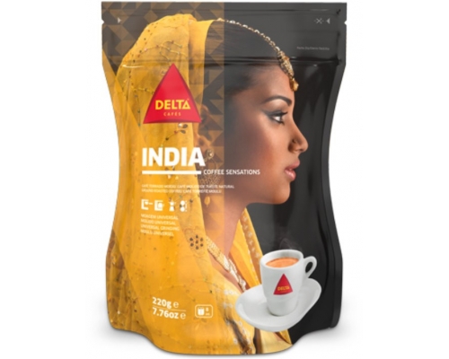 Delta India Ground Roasted Coffee 220 Gr