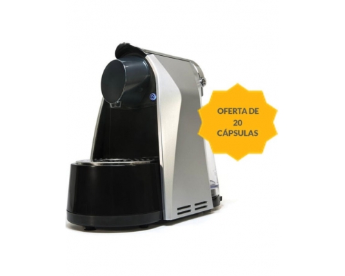 Kaffa Cino Grey Auto Pod Coffee Machine + Offer 20 Kaffa Coffee Capsules